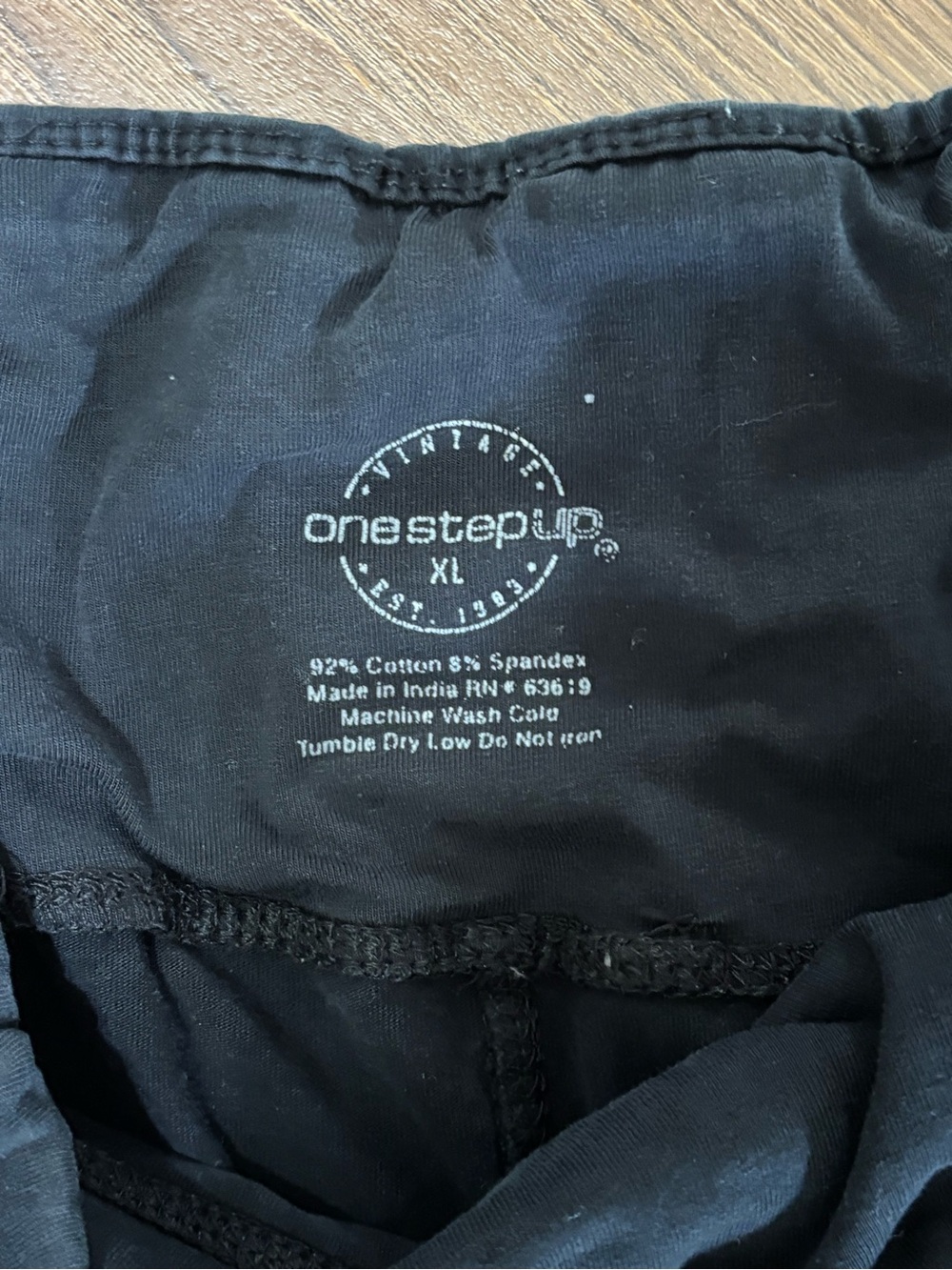 One Step Ahead Black High-Waist Bike Shorts - Picture 3 of 3